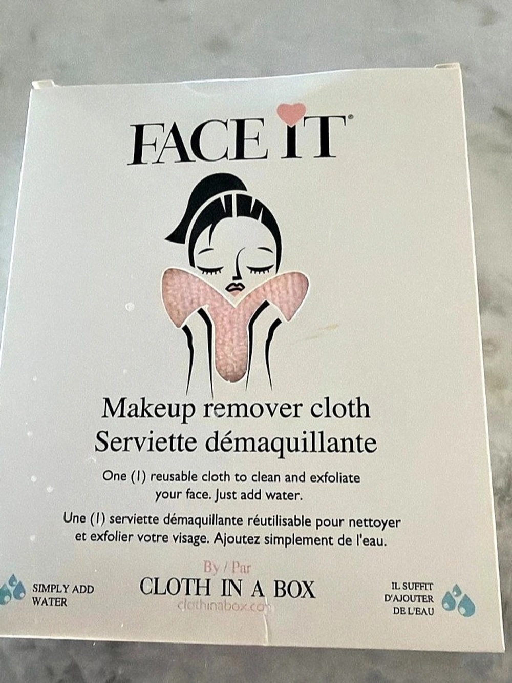 Face It Makeup Remover Cloth Reusable NWT